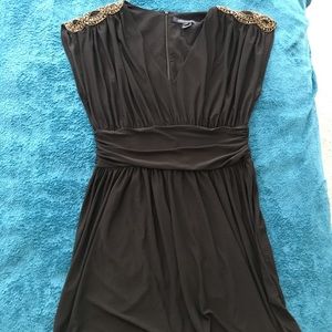 French Connection Beaded Shoulder Dress
